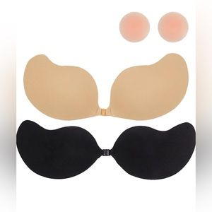 Bra Strapless Bras for Women, Backless Bra Push up Sticky Bras for Women Push up